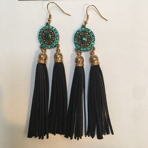 Tassel Gem Earrings